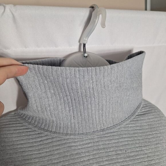 Danskin Womens Sweatshirt Oversized Gray Long Sleeve Ridged Cowl Neck Small P - Picture 3 of 10